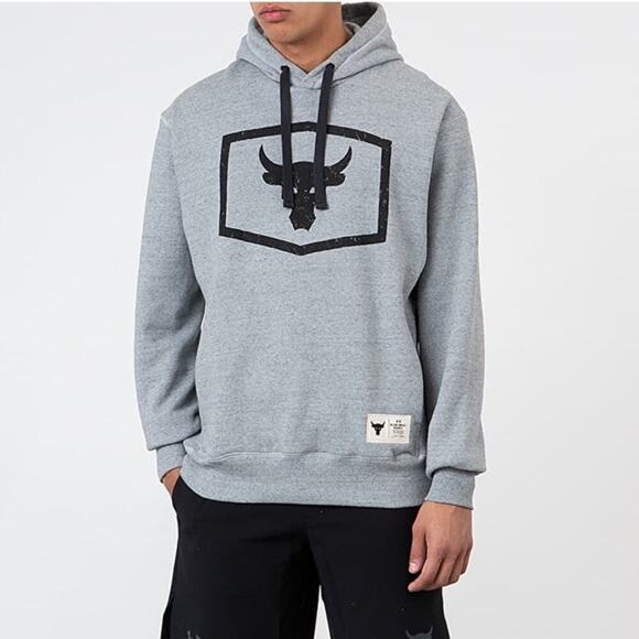 UNDER ARMOUR Project Rock Warm Up Hoodie Men's Sz. Small - Picture 1 of 14